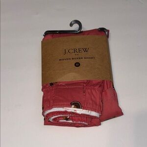 J. Crew Coral Boxer Shorts with turkey design 💯 % cotton